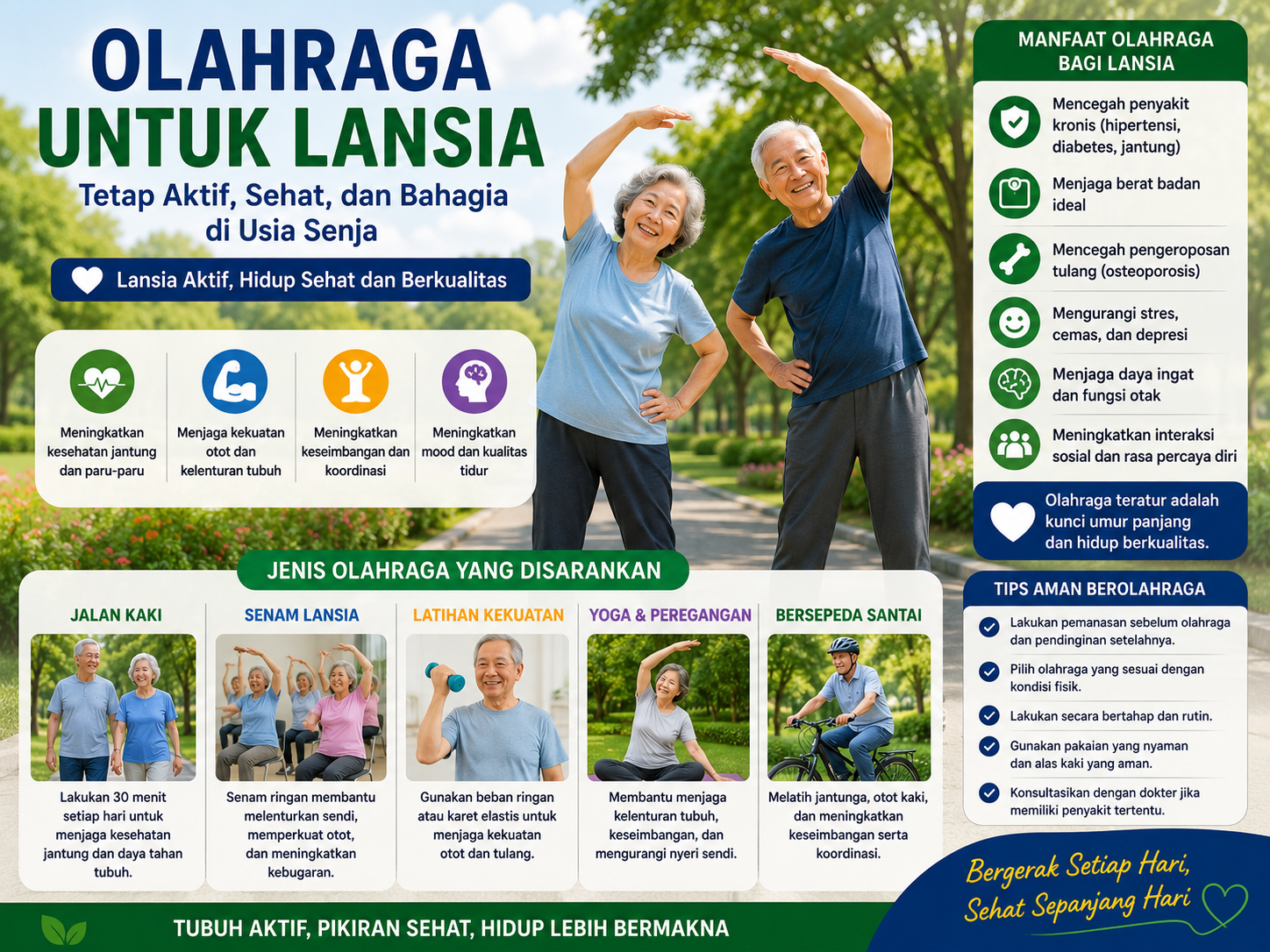 Olahraga untuk Lansia, Ketahui Jenis Beserta Manfaatnya